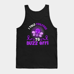 funny epilepsy bee warrior Tank Top